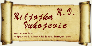 Miljojka Vukojević vizit kartica